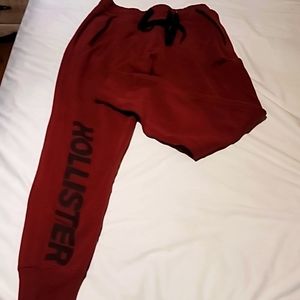 Red Hollister sweats